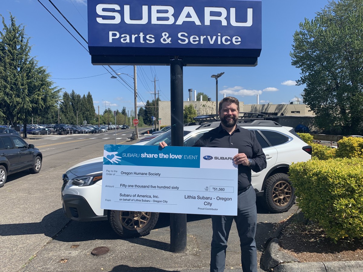OHS Receives Record-Breaking Donation From Lithia Subaru
